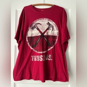 Roger Waters The Wall 2011 Tour Shirt Crossed Hammers Trust Us